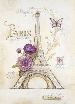 240x334 Eiffel Tower Sketch Paris Poster Art Print - Eiffel Tower Sketch Pictures