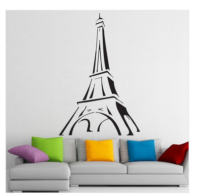 405x396 Eiffel Tower Sketch Wall Sticker - Eiffel Tower Sketch Pictures