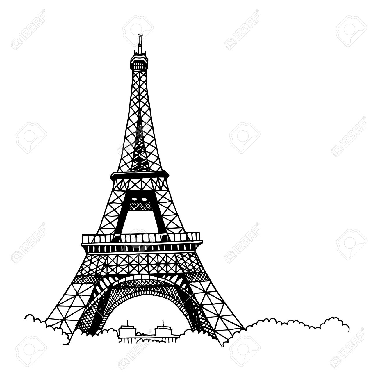 1300x1300 Simple Eiffel Tower Sketch Simple Eiffel Tower Drawing At - Eiffel Tower Sketch Pictures