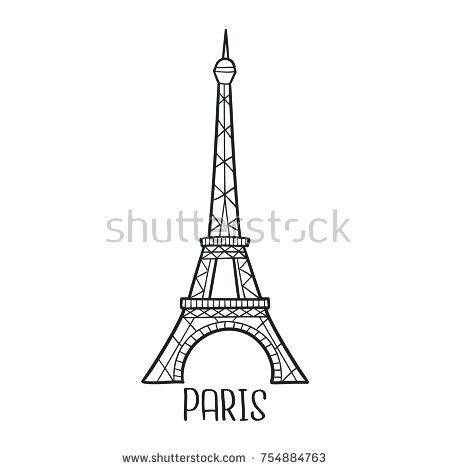 Eiffel Tower Sketch Simple At Paintingvalley Com Explore