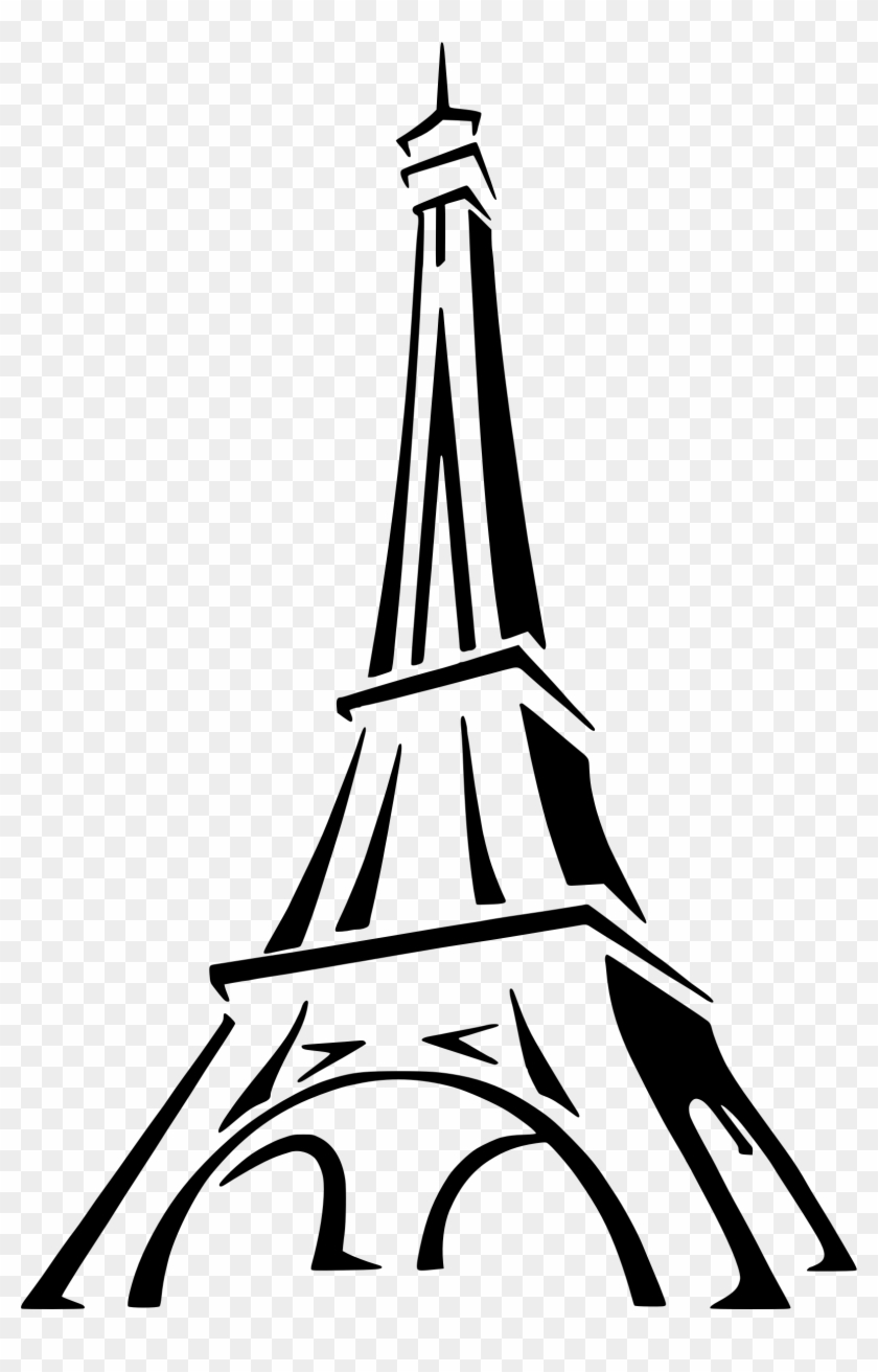 840x1312 Big Image - Eiffel Tower Sketch Simple