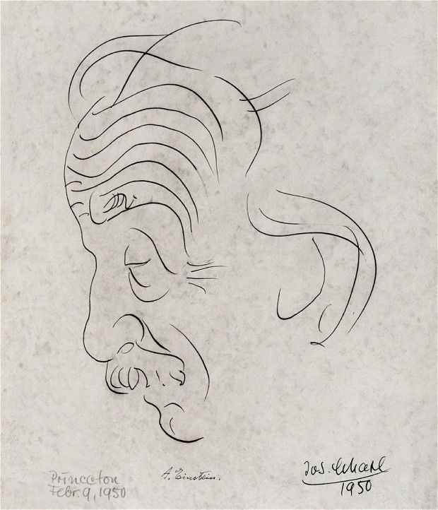 620x722 Einstein Sketch By Friend Josef Scharl To Go On Sale Sketchy - Einstein Sketch