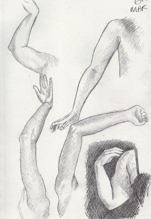 600x869 Armelbow Examples Artwork By Khantinka Croquis - Elbow Sketch