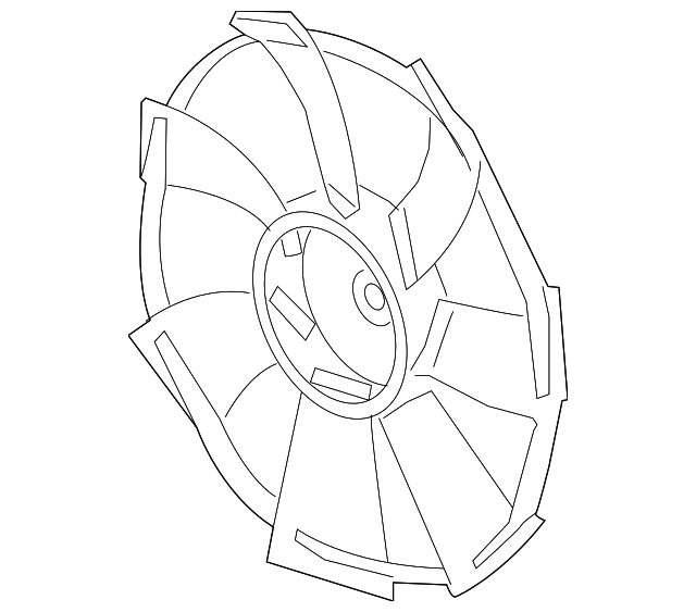 640x563 Honda Oem 2016 Civic Engine Cooling Fan Blade 190205aaa01 Ebay - Electric Fan Sketch