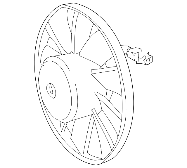 640x578 Mercedes 202 C230 Radiator Cooling Fan Motor Electric Fans Oem Ebay - Electric Fan Sketch