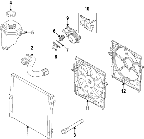600x582 17427634471 Bmw Genuine X5 F15 X6 F16 Electric Fan Ebay - Electric Fan Sketch
