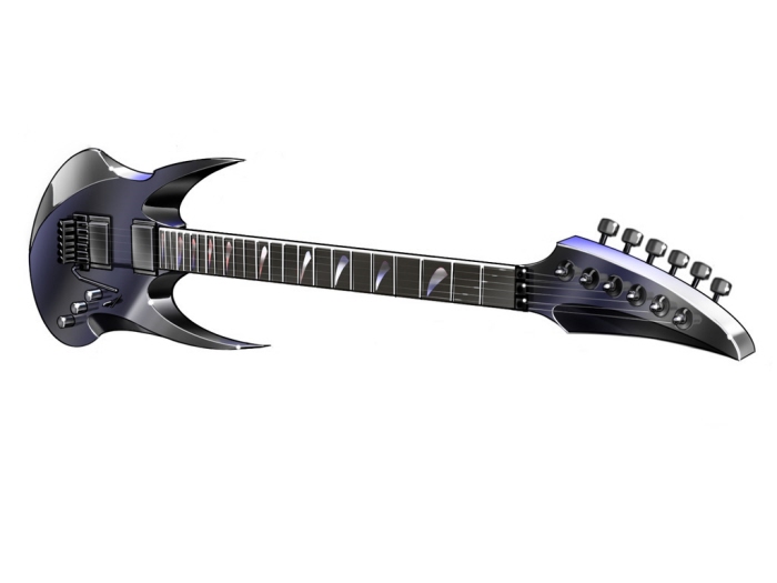 700x525 Sketches By Timo Silvonen - Electric Guitar Sketch