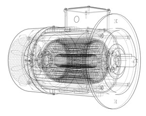 301x240 Electric Motor Photos, Royalty Free Images, Graphics, Vectors - Electric Motor Sketch