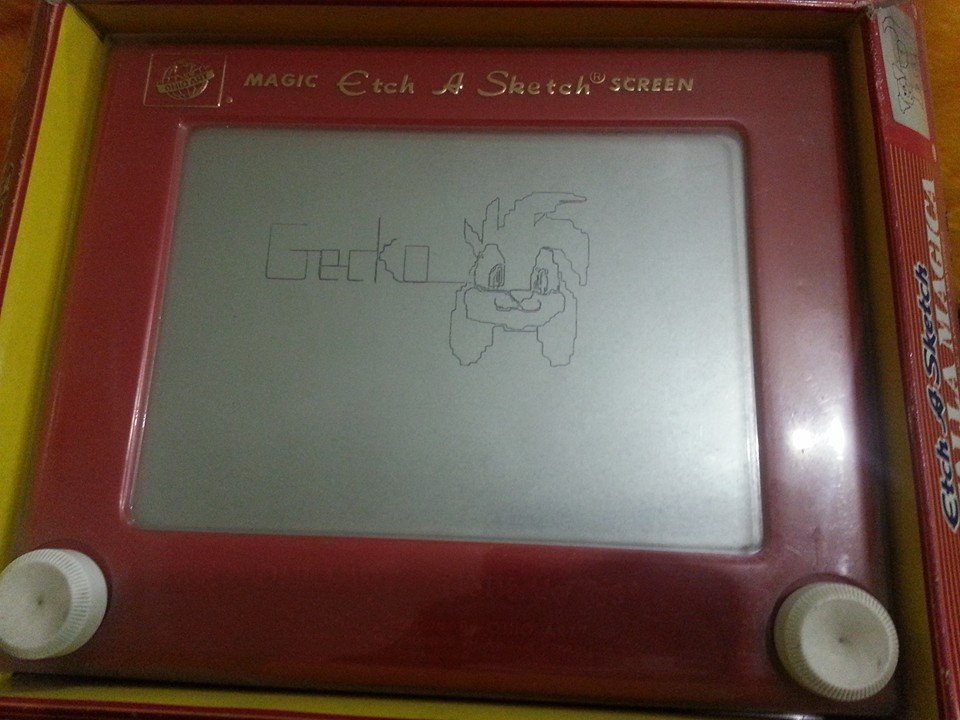 960x720 Gecko Etch A Sketch By Gecko - Electronic Etch A Sketch