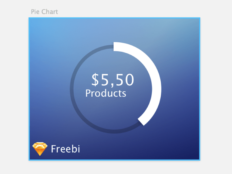 800x600 Pie Chart Ui Element Sketch Freebie - Element Sketch