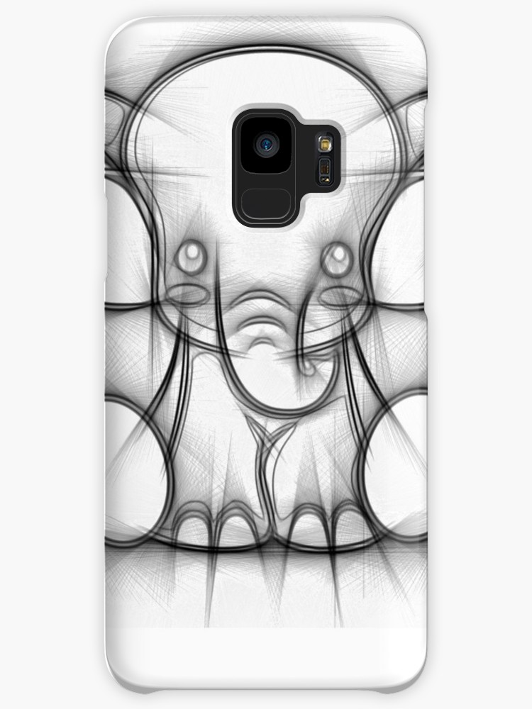 750x1000 Cute Baby Elephant Cartoon Sketch Animal Lover Art Design Cases - Elephant Cartoon Sketch