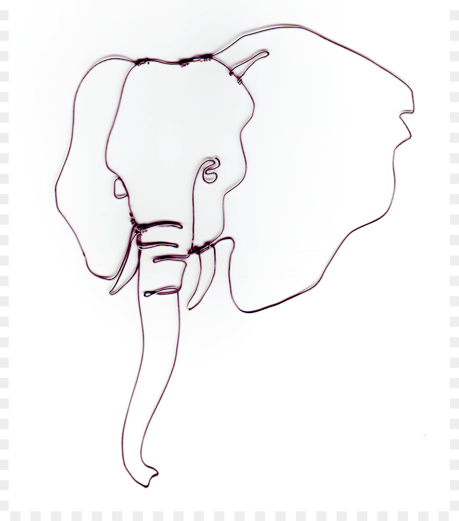 900x1020 Indian Elephant African Elephant Drawing Clip Art - Elephant Face Sketch