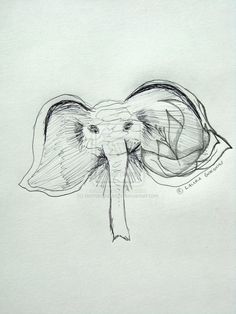 236x314 The 21 Best Elephant Face Tattoo Images Elephant - Elephant Face Sketch
