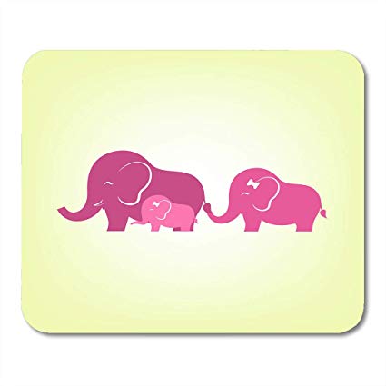 425x425 Boszina Mouse Pads Sketch Baby Cute Elephant Family - Elephant Family Sketch
