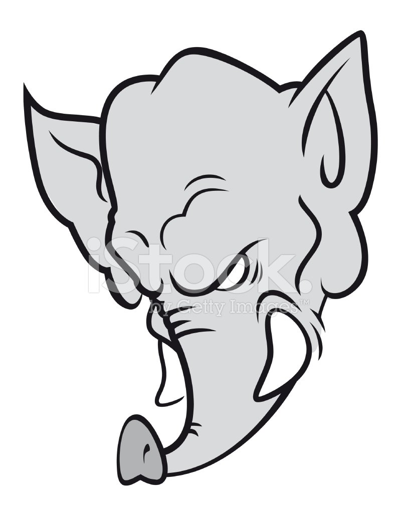 796x1024 Elephant Head Sketch Stock Vector - Elephant Head Sketch