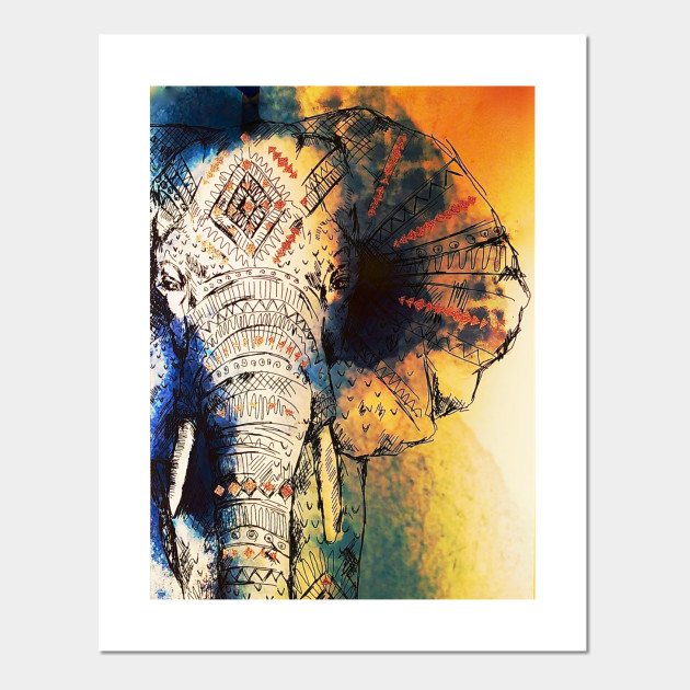 630x630 Elephant Sketch - Elephant Sketch Art