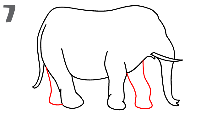 640x364 How To Draw An Elephant - Elephant Sketch Easy