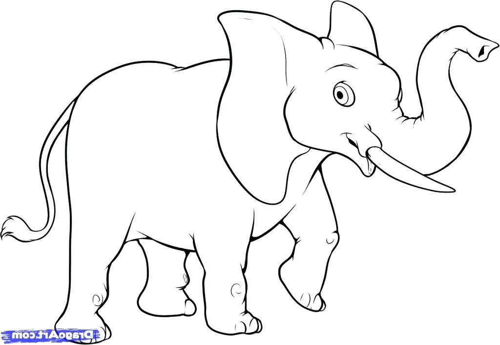 1024x707 Decoration Meaning In English Download By Sketch Images For Kids - Elephant Sketch For Kids