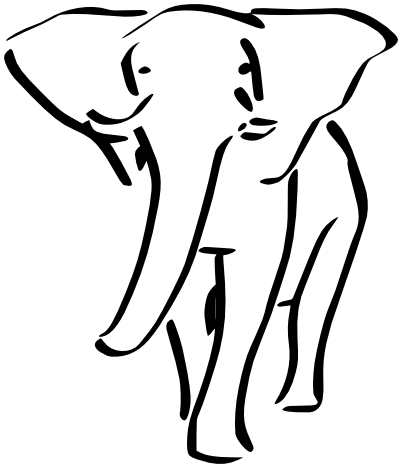 402x468 Elephant Sketch - Elephant Sketch Images