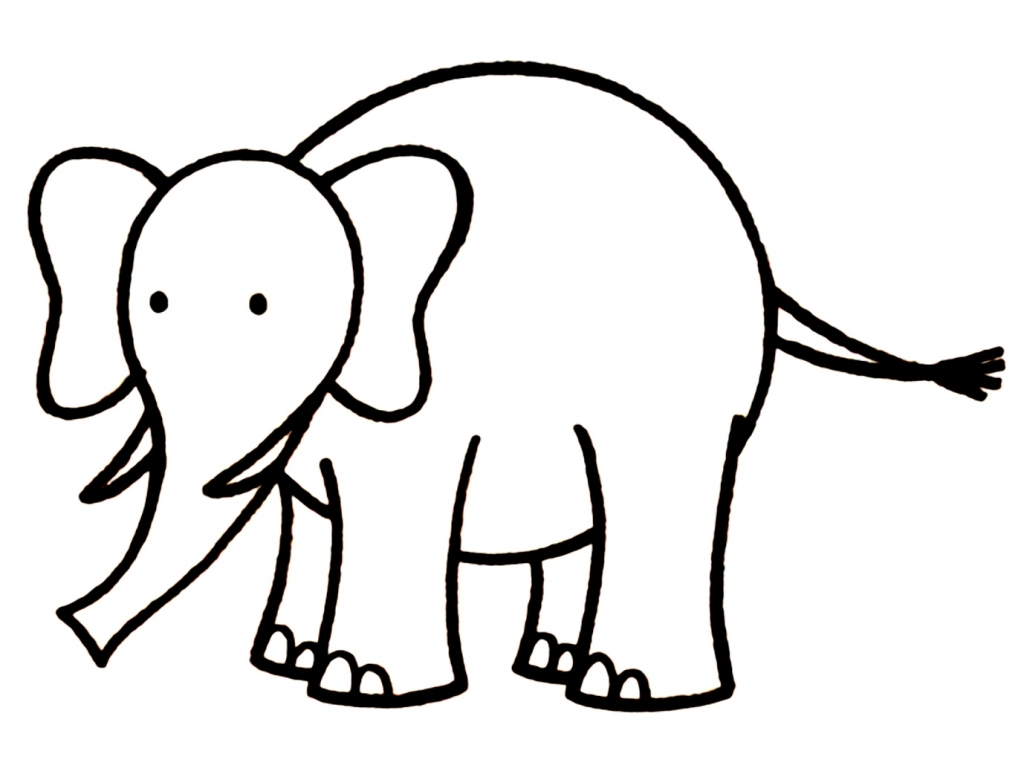 1024x771 Elephant Sketch Images Simple Drawing Of Elephant Simple Elephant - Elephant Sketch Picture