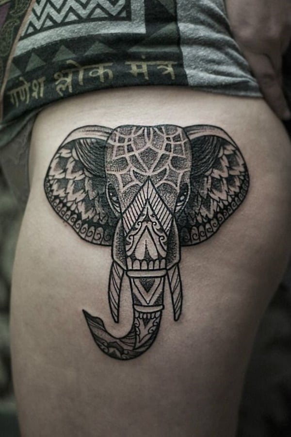 600x900 Elephant Sketch Tattoo - Elephant Sketch Tattoo