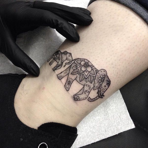 Elephant Sketch Tattoo at PaintingValley.com | Explore collection of ...