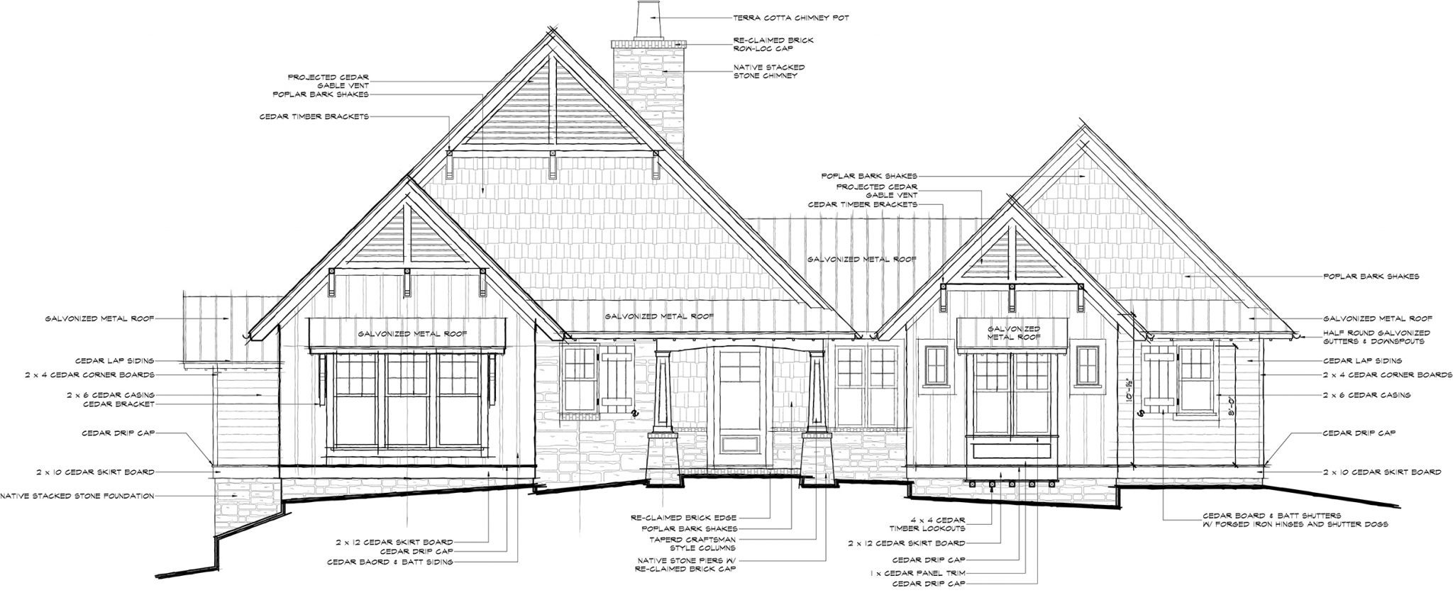 2048x839 Elevation Sketch The Architectural Studio - Elevation Sketch