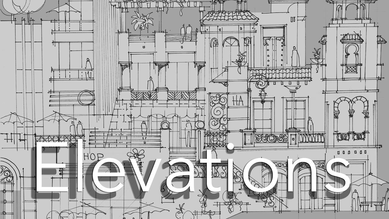 1280x720 Architecture Sketch Tutorial 4 Elevation - Elevation Sketch