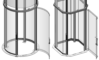 384x235 Visilift - Elevator Sketch