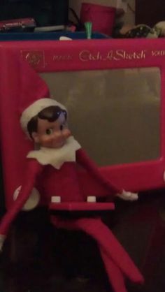 236x418 Elf On The Shelf With Mini Etch A Sketch Elf On The Shelf - Elf Etch A Sketch