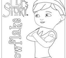 227x200 Girl Elf On The Shelf Coloring Pages 2328530 - Elf On The Shelf Sketch