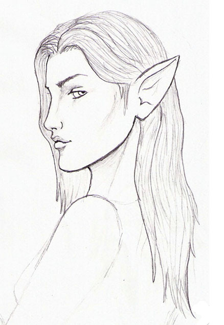 438x636 Elf Sketch By Aninha26 - Elf Sketch