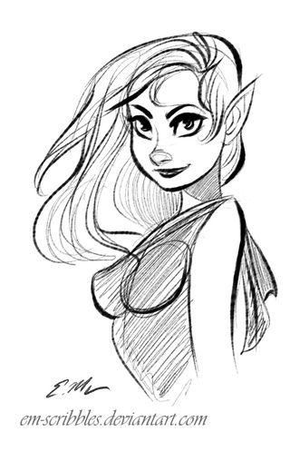 320x519 First Elf Sketch Of The Year! Yeah, There Will Probably Be Plenty - Elf Sketch