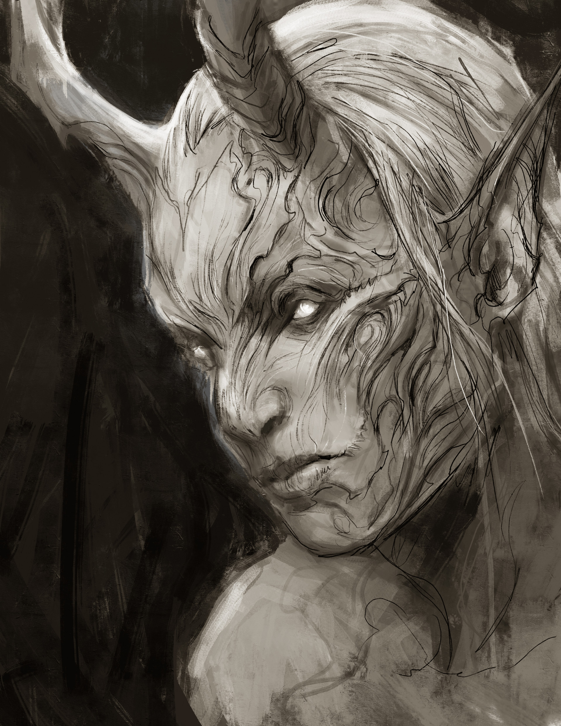 1920x2485 Nethru Hettiyahandi - Elf Sketch