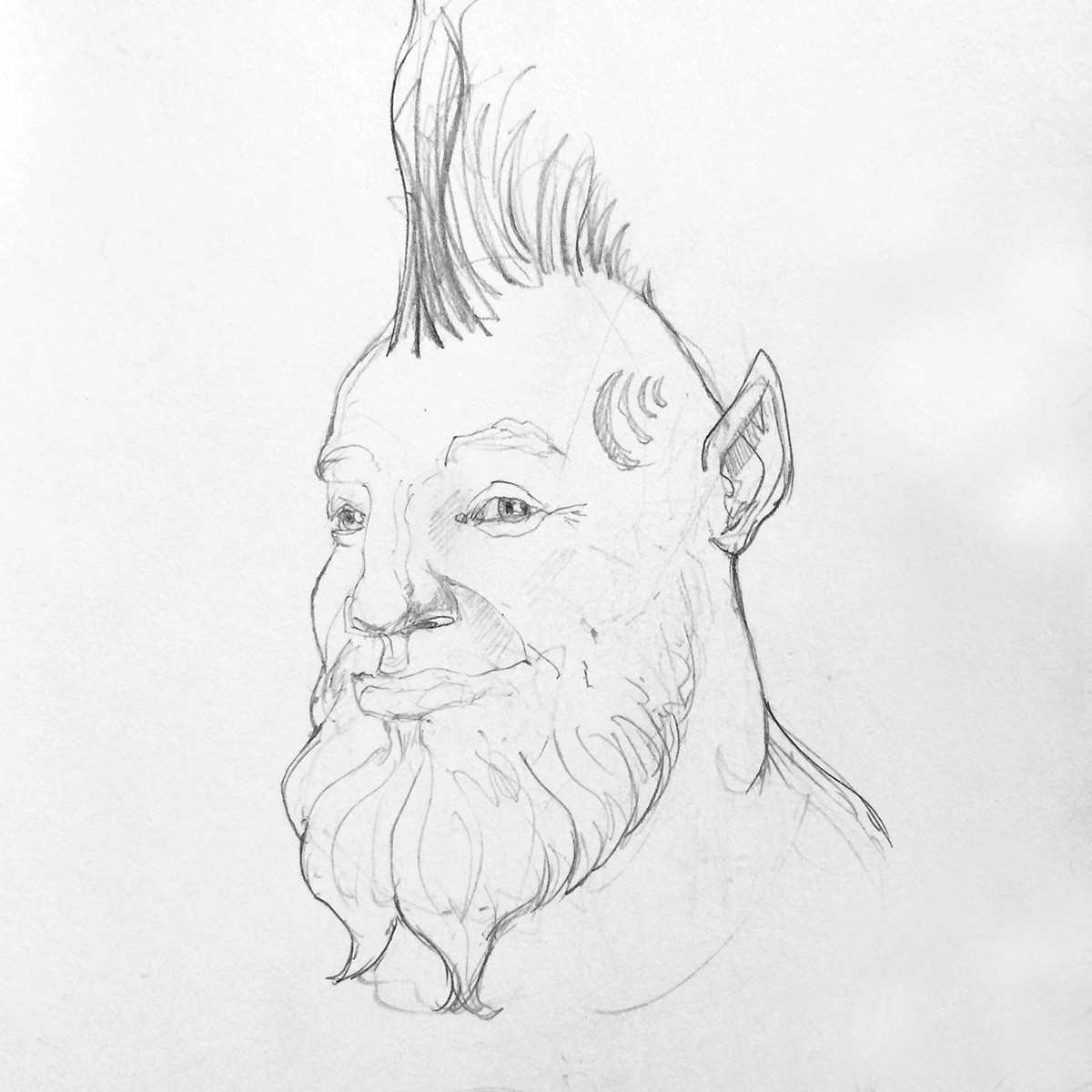 1200x1200 Shawn Burnam - Elf Sketch