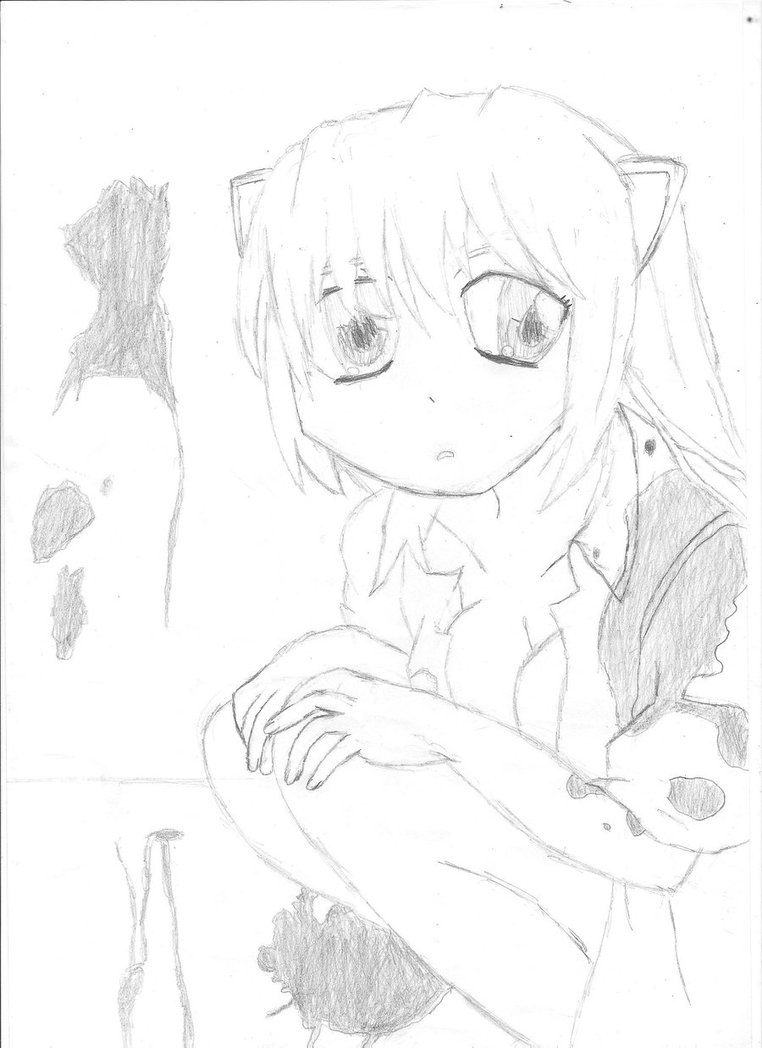 762x1048 Elfen Lied Nyuulucy Sketch By Magicalgirlusagi - Elfen Lied Sketch