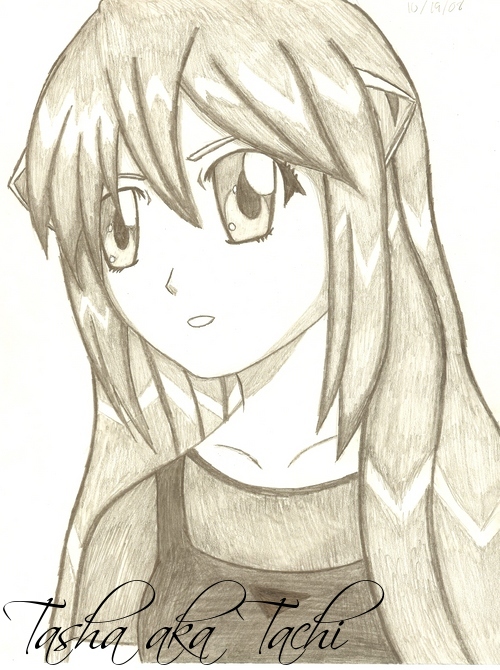 500x670 Elfen Lied Nyu Sketch By Tashaakatachi - Elfen Lied Sketch