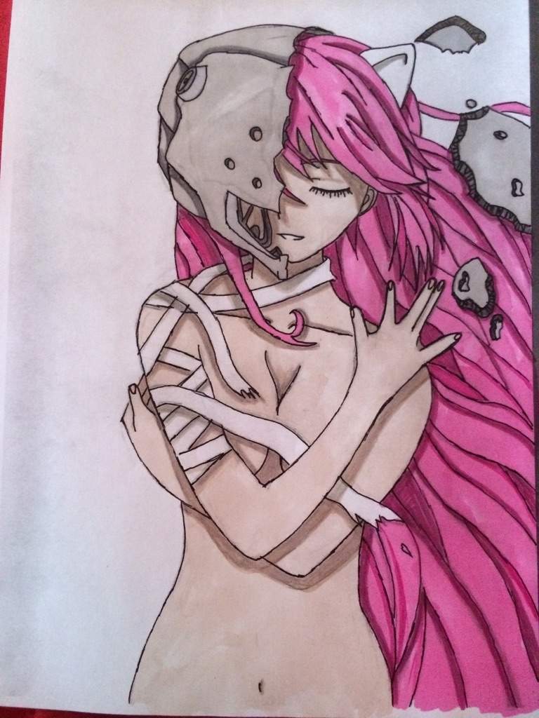 768x1024 Elfen Lied Lucy Drawing Anime Amino - Elfen Lied Sketch