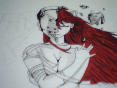 480x360 How To Draw Lucynyy (Elfen Lied) - Elfen Lied Sketch