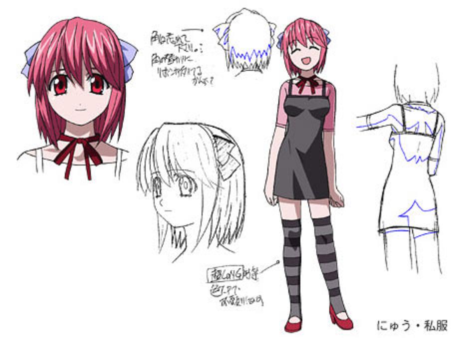 918x678 Lucy (Elfen Lied) - Elfen Lied Sketch