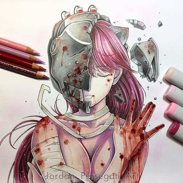 640x640 Creds To The Amazing Artist Who Did This!!!!! Elfen Lied - Elfen Lied Sketch