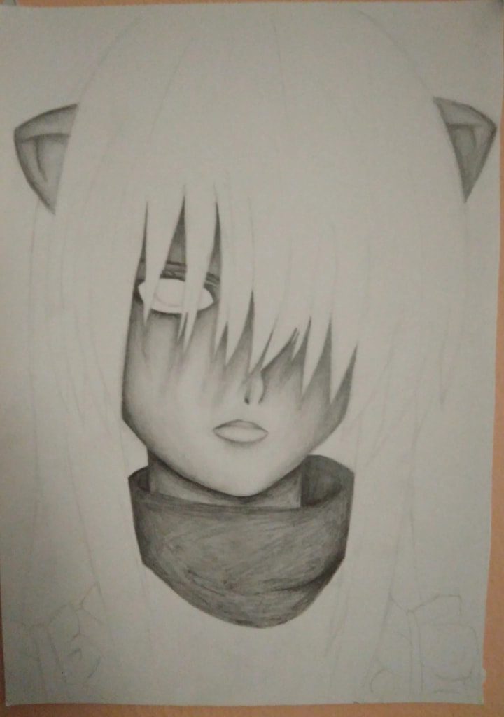 720x1024 Lucy Elfenlied Diclonius Horns Draw Drawing - Elfen Lied Sketch