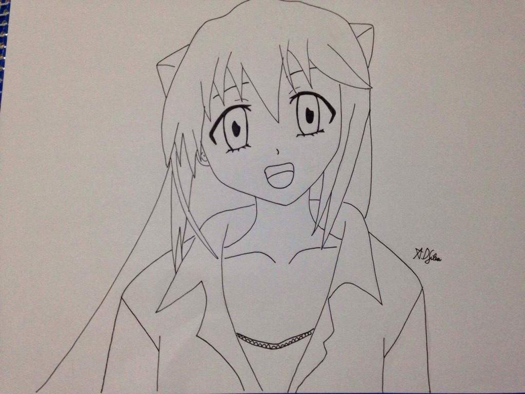 1024x768 Nyu~elfen Lied Drawing Anime Amino - Elfen Lied Sketch