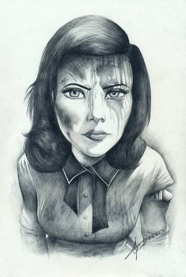 600x892 Nice Drawing Of Elizabeth Bioshock - Elizabeth Sketch