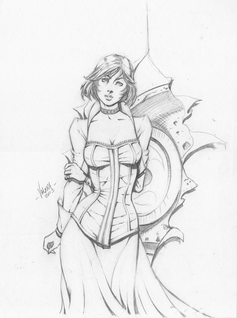773x1034 Elizabeth Sketch By Rv1994 - Elizabeth Sketch