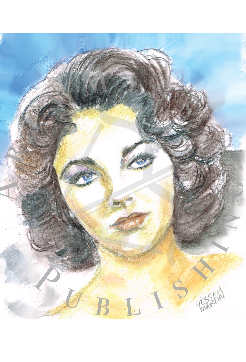1000x1468 Elizabeth Taylor Artymiss Publishing - Elizabeth Taylor Sketch