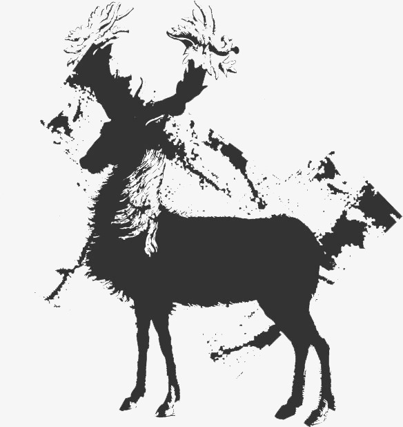 584x618 Elk Silhouette, Elk, Sketch, Black Png Image And Clipart For Free - Elk Sketch