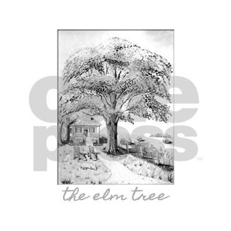 460x460 The Elm Tree Pencil Sketch Shower Curtain By Designgenes - Elm Tree Sketch