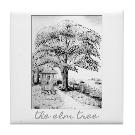 460x460 Elm Tree Coasters - Elm Tree Sketch