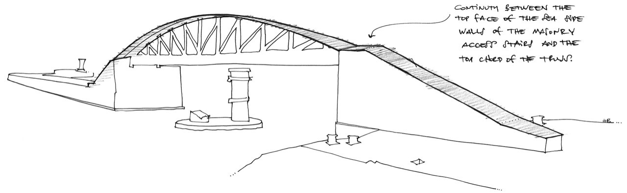 1280x394 Gallery Of New St. Elmo Breakwater Footbridge In Valletta Grand - Elmo Sketch
